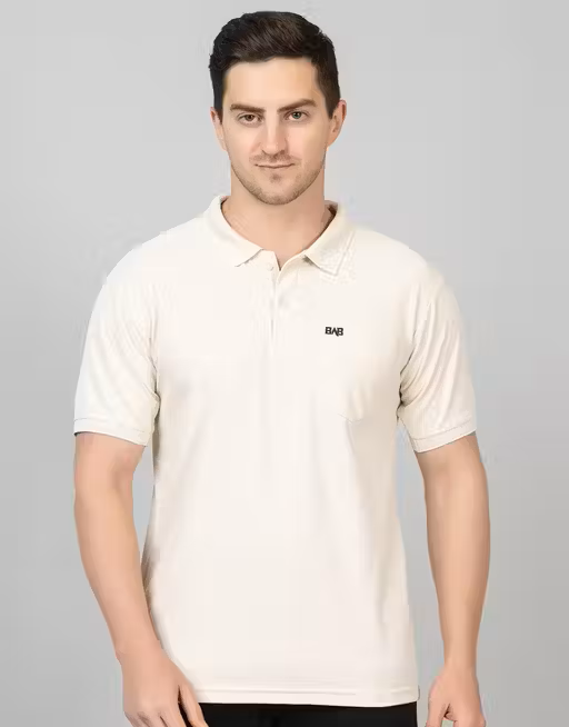 Comfy Beige Polo Men's T-Shirt