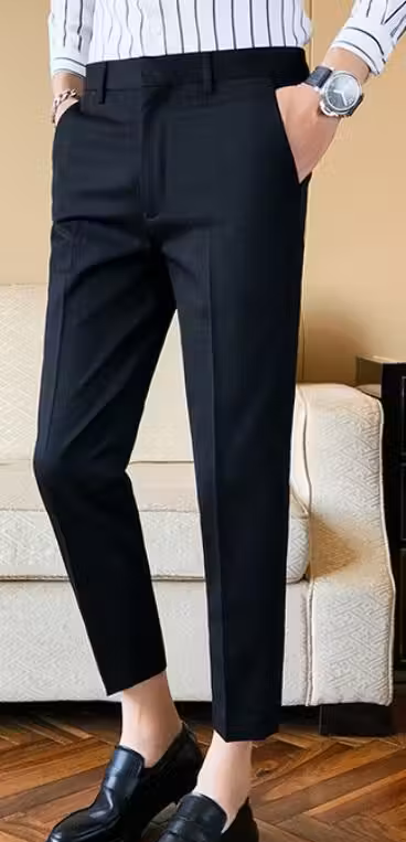 Black Premium Men's Formal Trousers