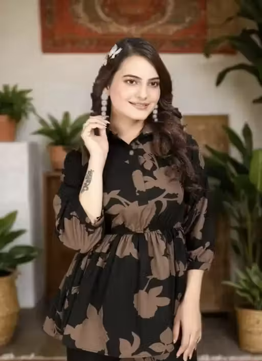 Crepe Women Co-ords Set