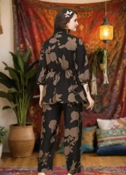 Crepe Women Co-ords Set
