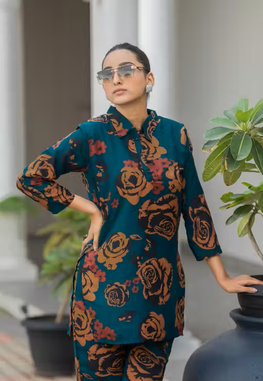 Premium Rayon Printed Women's Co-ord Set