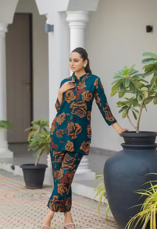 Premium Rayon Printed Women's Co-ord Set