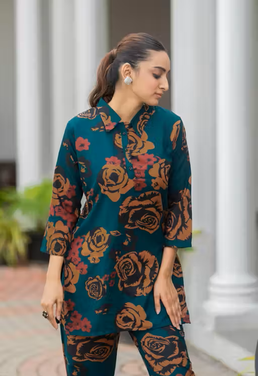 Premium Rayon Printed Women's Co-ord Set