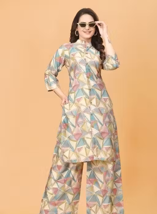 Crepe Printed Women's Co-ord Set