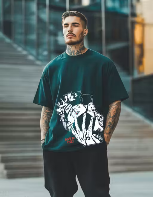 Olive Green Oversized T-Shirt