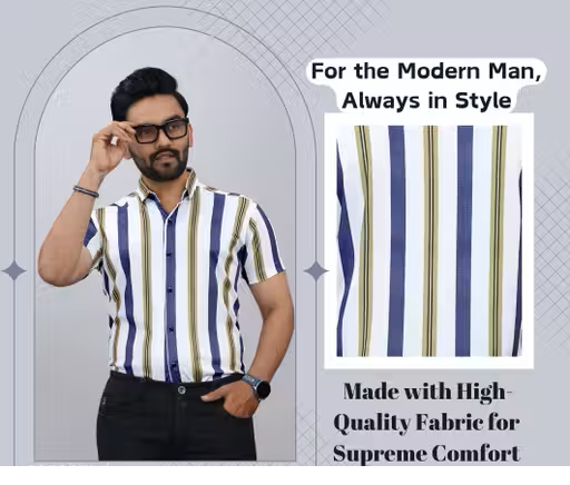 Striped Stretchable Shirt