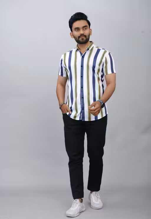 Striped Stretchable Shirt