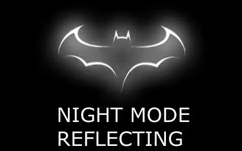Night Reflection Black Oversized T-Shirt