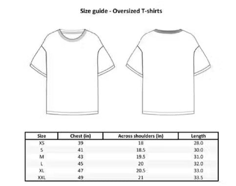 Black Oversized T-Shirt for Boys