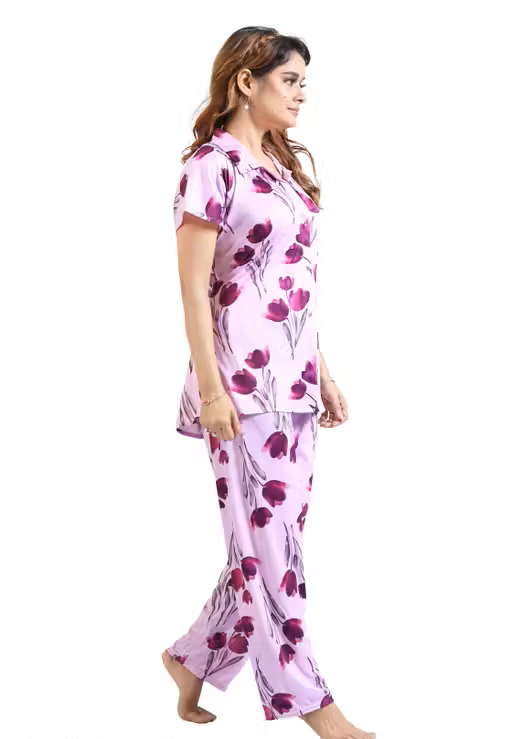 Printed Women's Co-ord Set Nightwear