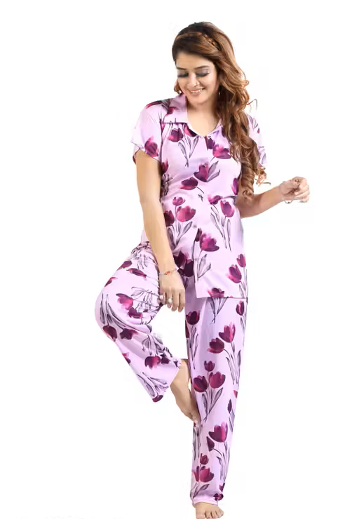 Printed Women's Co-ord Set Nightwear