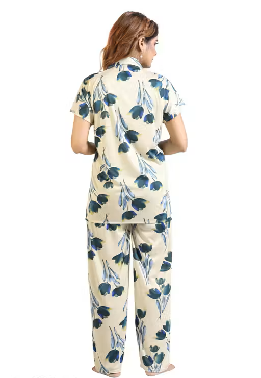 Printed Women's Co-ord Set Nightwear