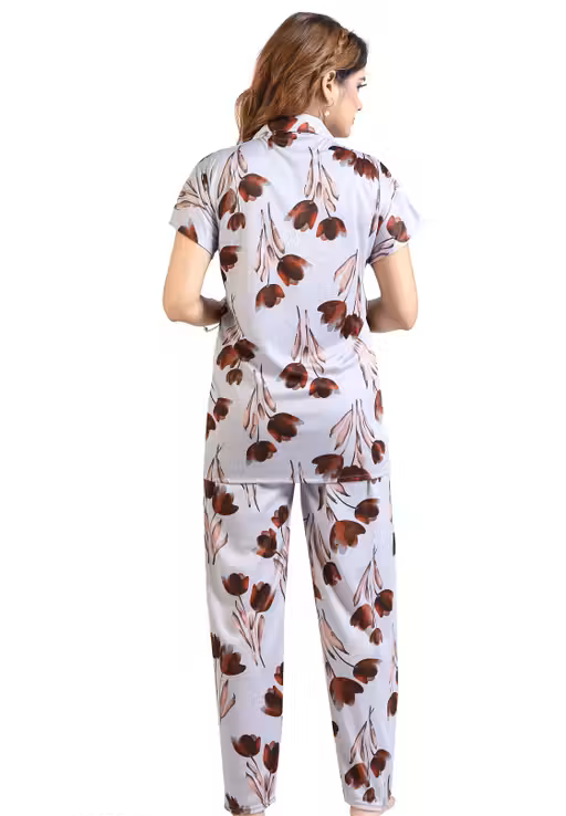 Printed Women's Co-ord Set Nightwear