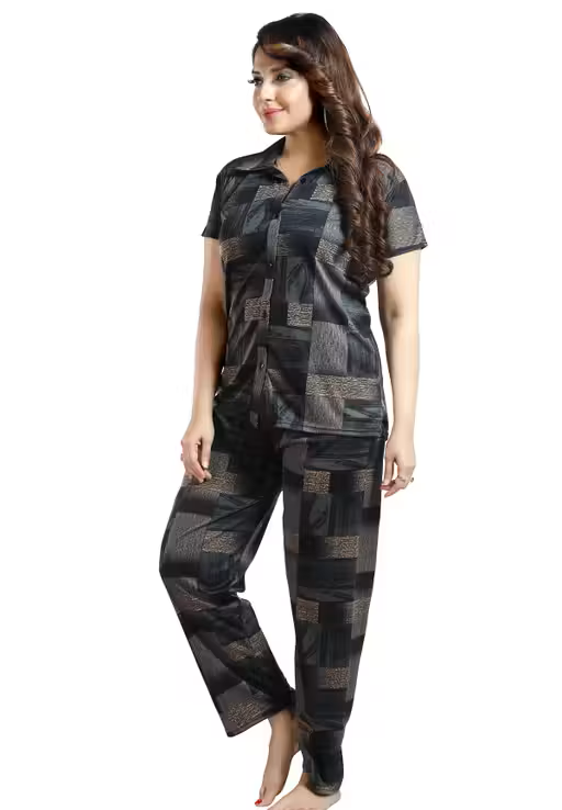 Printed Women's Co-ord Set Nightwear