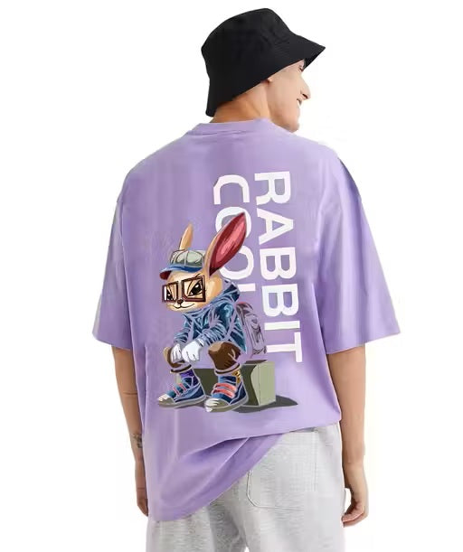 Lavender Oversized T-Shirt for Boys