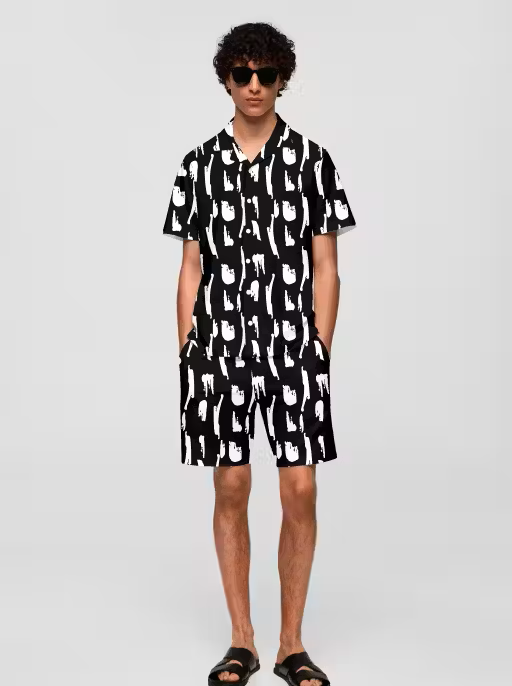 Luxe Printed Boxer Co-ords Mens