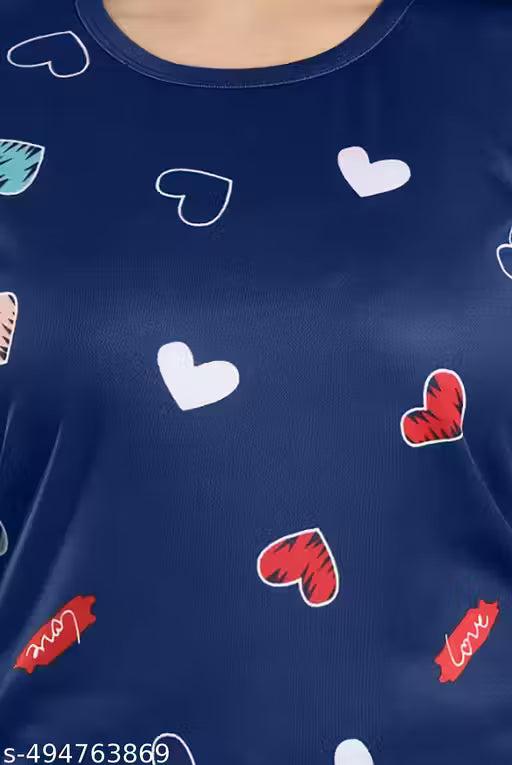 Printed Women's Co-ord Set Nightwear