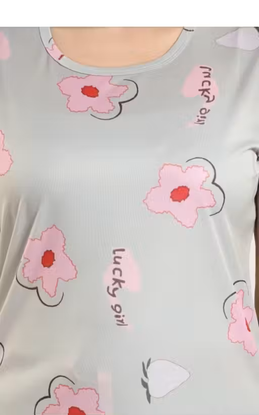 Printed Women's Co-ord Set Nightwear
