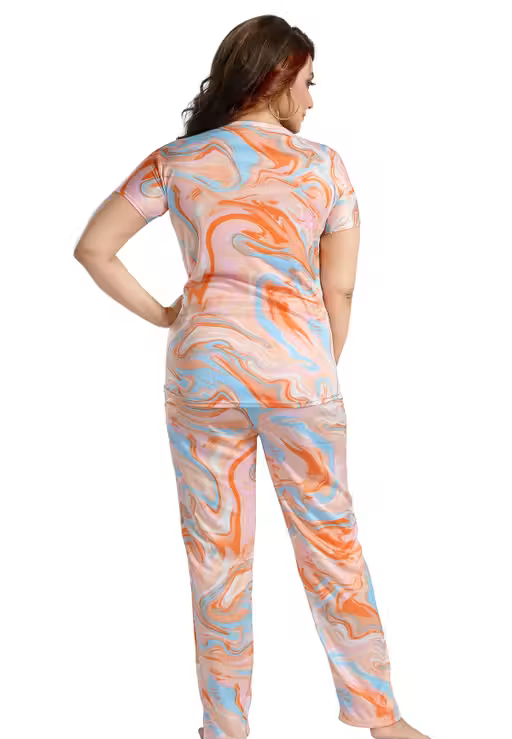Printed Women's Co-ord Set Nightwear