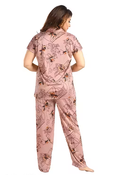 Printed Women's Co-ord Set Nightwear