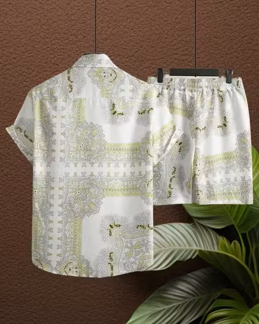 Stylish Printed Boxer Co-ords Mens