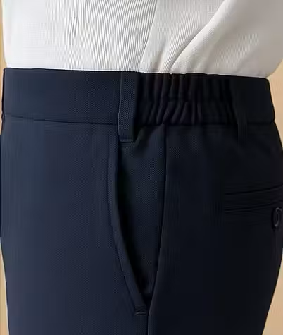 Navy Blue Men's Formal Trousers