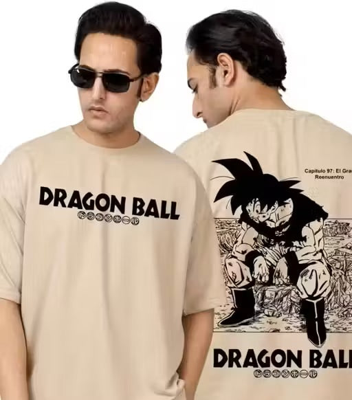 Dragon Ball Baggy Cream Oversized T-Shirt