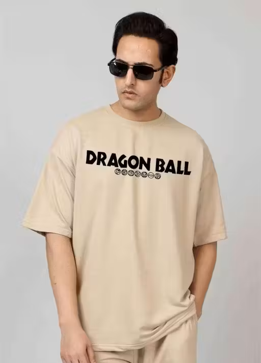 Dragon Ball Baggy Cream Oversized T-Shirt