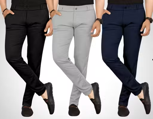 Combo 3 Pc Casual Men's Trousers