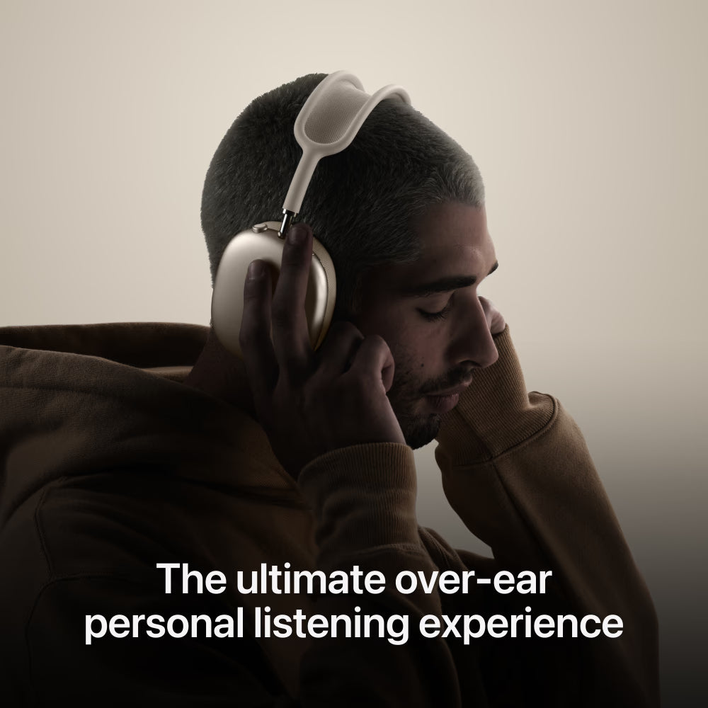 Max Wireless Over-Ear Headphones, Pro-Level Active Noise Cancellation, Transparency Mode, Personalised Spatial Audio, USB-C Charging, Bluetooth Headphones Compatible for iPhone