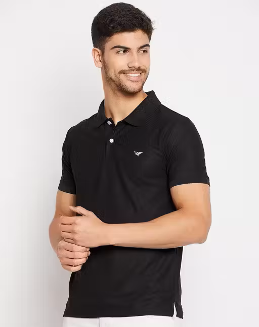Black Men's Premium Polo T-Shirt