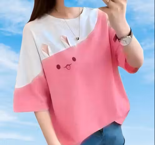 Women's Oversized  Abstract T-shirt