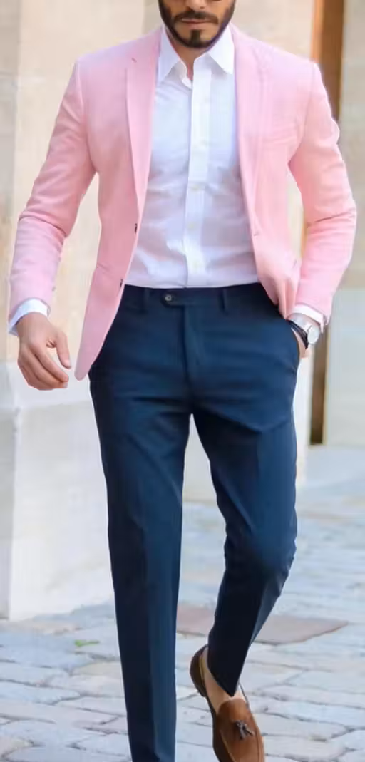 Royal Blue Men's Formal Trousers