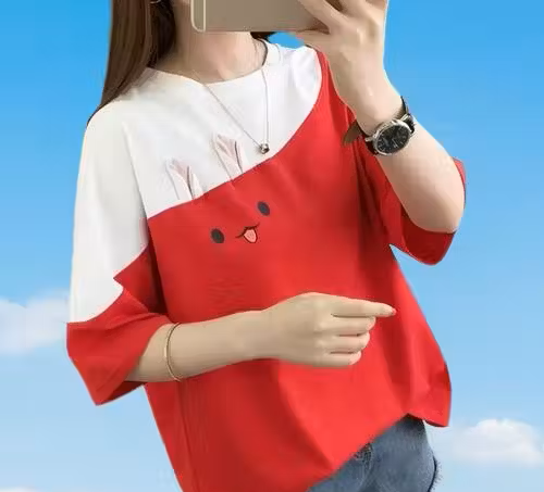 Women's Oversized  Abstract T-shirt