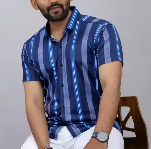 Striped Stretchable Shirt