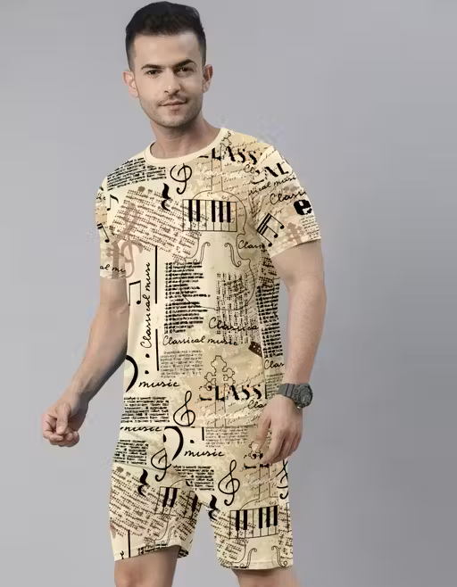 Men's Poly Lycra Co-ords