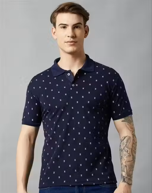 Luxe Premium Black Men's Polo T-Shirt