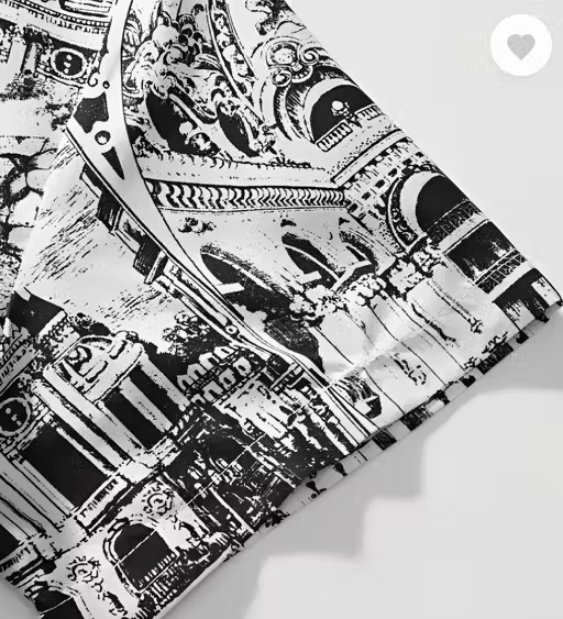 Printed Boxer Co-ords Mens