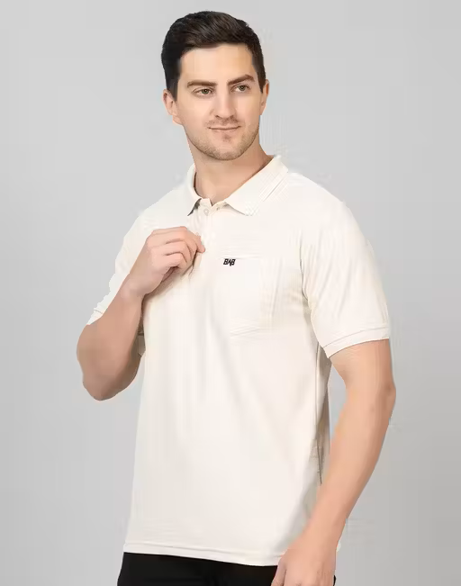 Comfy Beige Polo Men's T-Shirt
