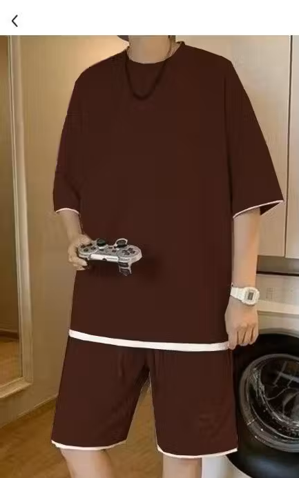 Elegant Maroon Boxer Co-ords Mens
