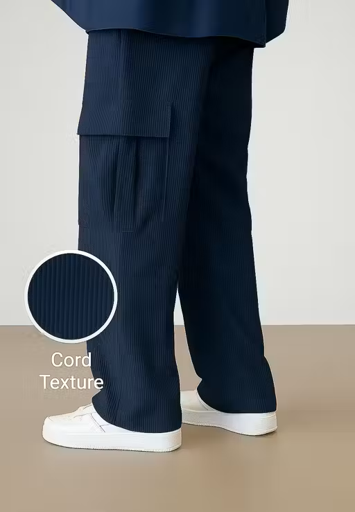 Trendy Men's Corded Cargo