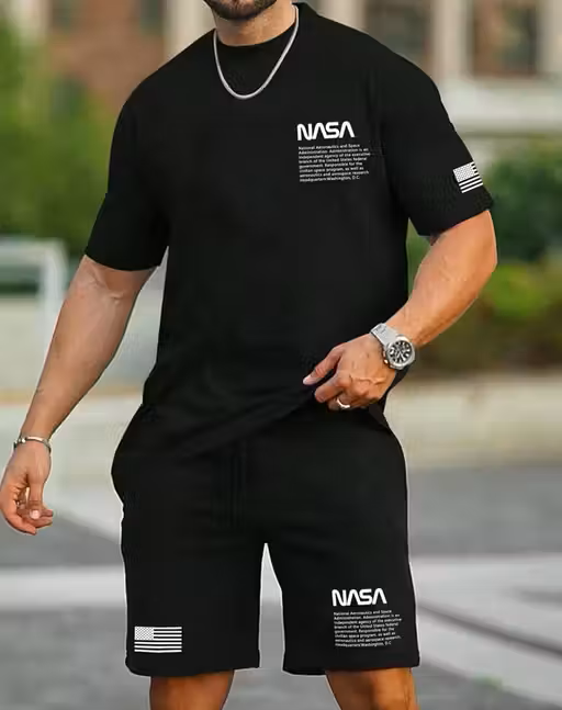 Elegant Black Boxer Co-ords Mens