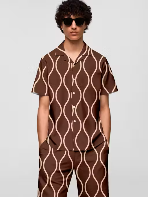 Luxe Printed Boxer Co-ords Mens