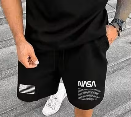 Elegant Black Boxer Co-ords Mens