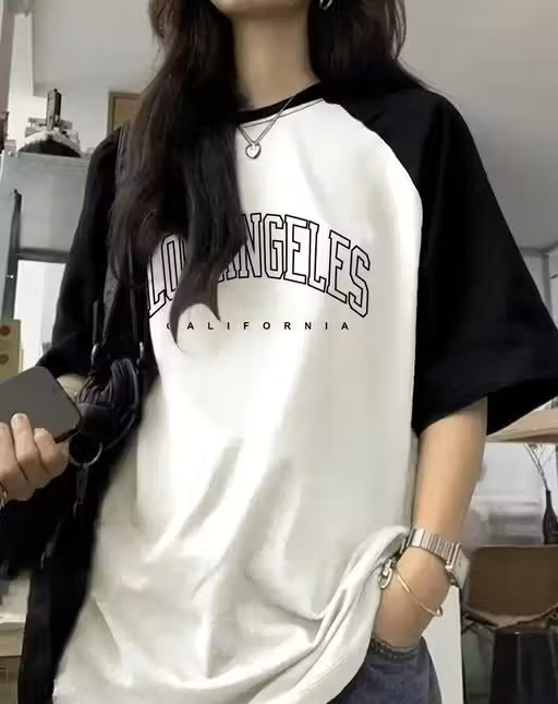 Graphic Trendy Oversized White T-Shirt