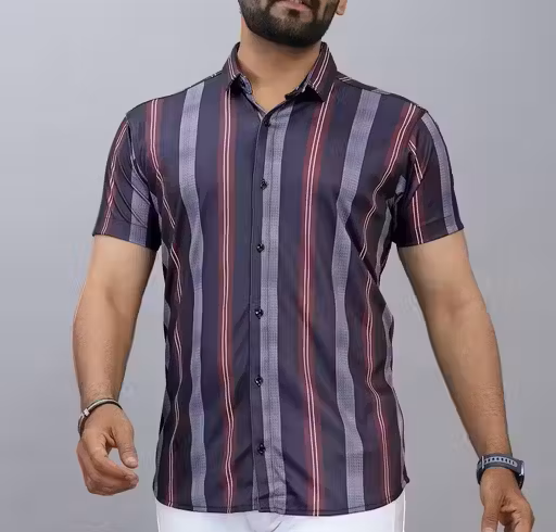 Striped Stretchable Shirt