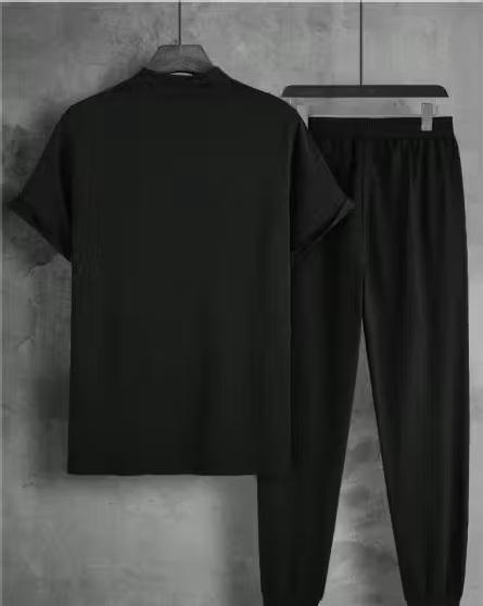 Premium Black Mens Co-ord Set