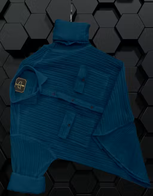 Double Pocket Men Popcorn Shirt