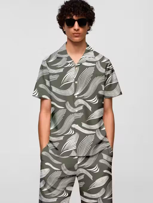 Luxe Printed Boxer Co-ords Mens