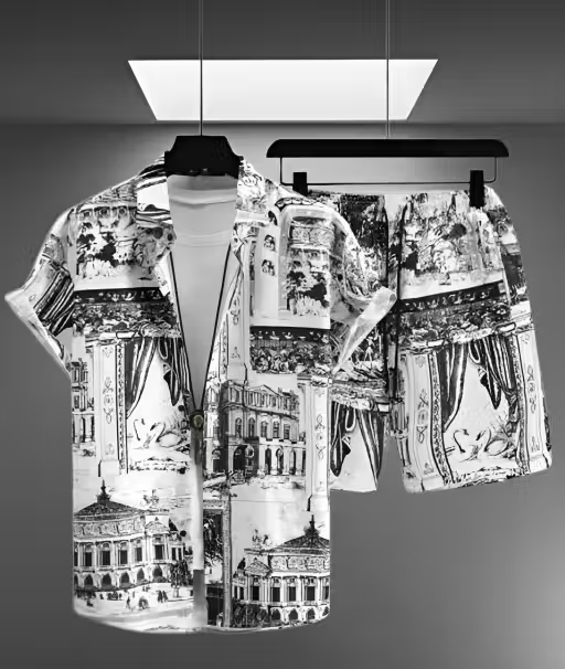 Printed Boxer Co-ords Mens